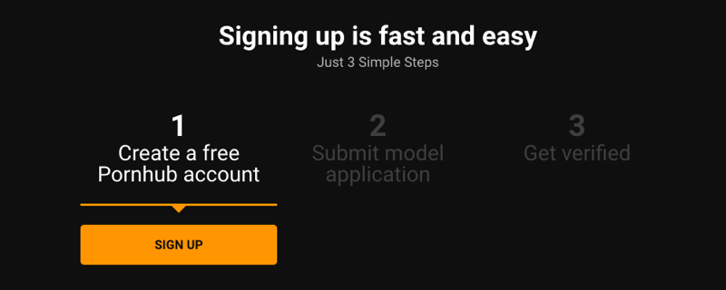 sign up for Pornhub